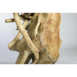 Alexandra House Living Console Teka Root Solide 80 x 35 x 80 cm. 80 x 35 x 80 cm