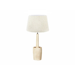 Alexandra House Living Lampe de table Apollo, bois naturel, 70 cm, diamètre 45 cm x hauteur 70 cm