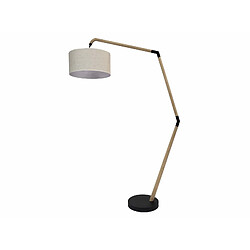 Alexandra House Living Lampadaire décentré Tucker Pant. Beige, 178 cm. 120 x 45 x 178 cm