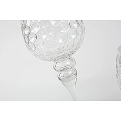 Alexandra House Living Tasses hexagonales en verre 40 cm. S/3 13Dx30/35/40 cm
