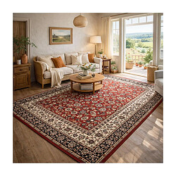 UnAmourDeTapis Tapis oriental 270x470 rectangle rouge tissé motif ancestral LYN1 NOMED