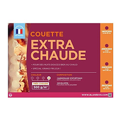 Avis BLANREVE Couette extra chaude en microfibre - 220 x 240 cm - Blanc