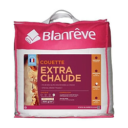 BLANREVE Couette extra chaude en microfibre - 220 x 240 cm - Blanc