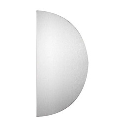Fr Duval 11-0102-1630 Plaque demi-lune adhésive aluminium 300 x 150 x 0,8 mm argent