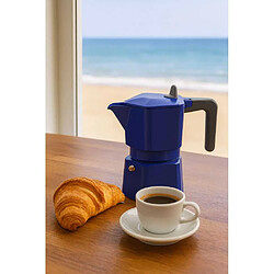 Piezzi PentaExpress Cafetière italienne 6 tasses bleu