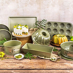 Lot de 3 moules à gâteaux - ZENKER - Green Vision - 18 à 30 cm