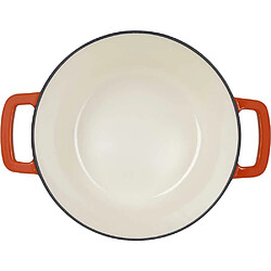 Cosy&Trendy FONTESTIC Cocotte 24 cm Ø Fonte émaillée 4,6 L Rouille