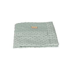 Roba 306111G240 Couverture bébé bio 80 x 80 cm vert givré Lil Planet