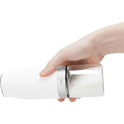 Ade MILL Lot de 2 moulins électriques 18,3 cm Noir & Blanc