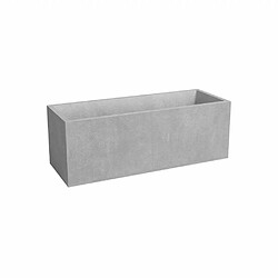 Artevasi Sydney 80 cm Jardinière rectangulaire 57L plastique gris clair