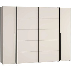 Forte-Forte NARAGO Armoire 4 portes L270 P61 H210 Décor Sable pas cher