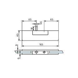 Stremler Penture haute droite - Chromé brillant
