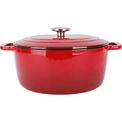Cosy&Trendy REF.i-517720968 Cocotte 28 cm fonte émaillée 6,9 L Rouge