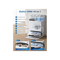 Avis Ecovacs AABRB95323 Aspirateur robot laveur T50 OMNI Gen2 15 000 Pa Blanc