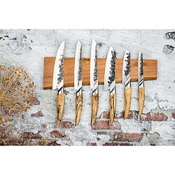 Forged Katai 20,5 cm Couteau de chef Acier VG10 Manche bois de ronce