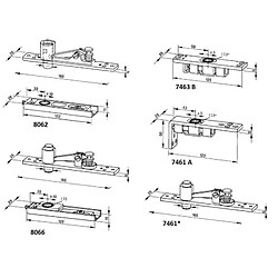 Dorma Pivot supérieur de porte