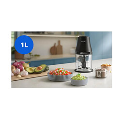 Mini hachoir bol 0.7l 450w noir - HR1501/00 - Série 3000 - PHILIPS pas cher