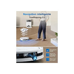 Acheter Ecovacs AABRB95323 Aspirateur robot laveur T50 OMNI Gen2 15 000 Pa Blanc