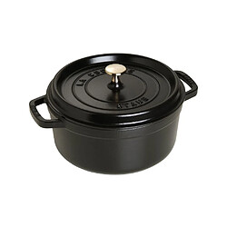 Staub Cocotte ronde 24 cm 3,7 L Noir Mat modèle 40500-241-0