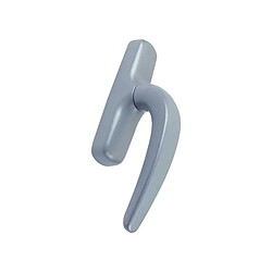 Fapim 0787B_G5 Poignée de crémone Nefer 2 fourches argent mat