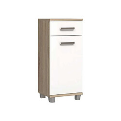 Forte-Forte VERIS Meuble bas 90,8 x 34,8 x 40,2 cm Blanc Chêne Sonoma