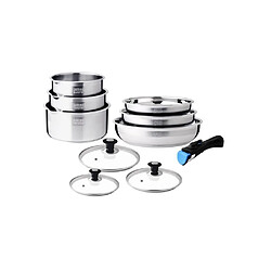 Arthur Martin AM0006 Batterie 10 pièces inox 18/10 induction