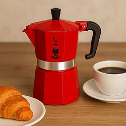 Piezzi ITALEXPRESS Cafetière italienne 3 tasses rouge
