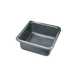 Aluminium Et Plastique CC38 Cuvette carrée 15 L 38 x 38 x 17,5 cm silver
