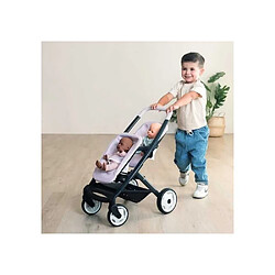 Smoby Maxi-Cosi Poussette jumeaux Rose pour poupons 42 cm