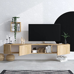 Avio Tiger ASR-393MRD1239 Meuble TV mural 180 cm chêne saphir