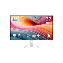 MSI PRO MP275W E2 Moniteur 27 pouces IPS Full HD 120 Hz blanc