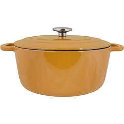 Cosy&Trendy Fontestic Cocotte en fonte émaillée Ø28 cm 6,9 L Ambre