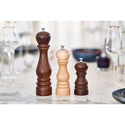 bisetti Roma 19 cm Moulin à poivre Hêtre finition noyer mécanisme acier