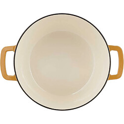 Cosy&Trendy Fontestic Cocotte en fonte émaillée Ø28 cm 6,9 L Ambre