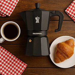 Avis PEZZANI SALON ITL006CPB Cafetière italienne 6 tasses Noir 19 x 10,4 x H20 cm