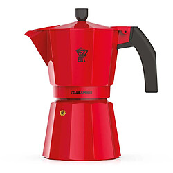 Piezzi ITALEXPRESS Cafetière italienne 6 tasses Rouge Aluminium