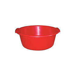 Aluminium Et Plastique Bassine ronde 11 L Ø38 x H16 cm rouge