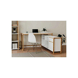 Nada Bureau d'angle avec caisson - Chêne