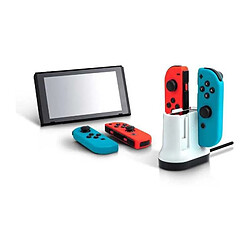 PDP Station de charge pour Joy-Con Nintendo Switch 4 manettes Blanc