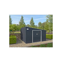 Avis Astro EMCNCF Abri de jardin métal 11,01 m² 343x321x162-210 cm 2 portes coulissantes gris anthracite