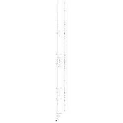 FERCOMATIC SH R Crémone multipoints axe 40 mm 5 points