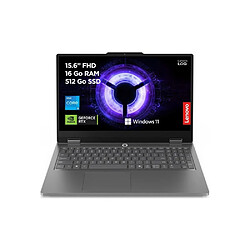 Lenovo 15IRX11 PC portable gamer 15,6" FHD 144 Hz i5-13450HX RTX 5050 16Go 512Go AZERTY Sans Windows