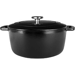 Cosy&Trendy REF.i-517720970 Cocotte en fonte émaillée Ø28 cm 6,15 L Noir