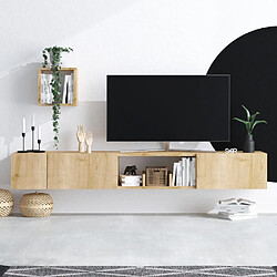 Avio Tiger ASR-393MRD1239 Meuble TV mural 180 cm chêne saphir