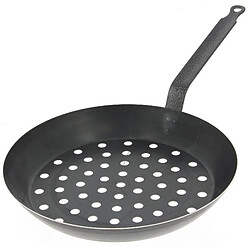 Poêle à marrons 28 cm queue courte - 5490.28 - DE BUYER