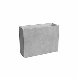 Artevasi Sydney Jardinière rectangulaire 80 cm 50 L plastique gris clair