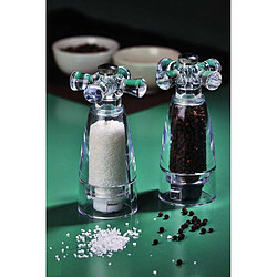 bisetti Savona 17,5 cm Moulin à sel manuel acrylique transparent