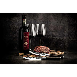 Forged Sebra Couteaux à steak 4 pièces 11,5 cm Dalbergia