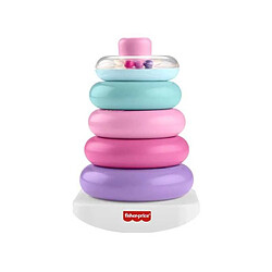Fisher-Price Pyramide Arc-en-ciel Rose Jouet d'empilage 5 anneaux 0-3 ans