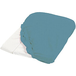 Housse de matelas à langer - CANDIDE - Tissu éponge - 50 x 75 cm - Bleu canard
